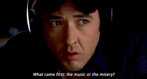 What came first music or misery